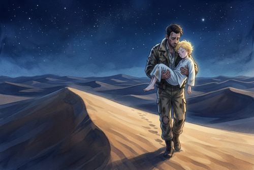 Иллюстрация для "Маленький принц. Глава 24"