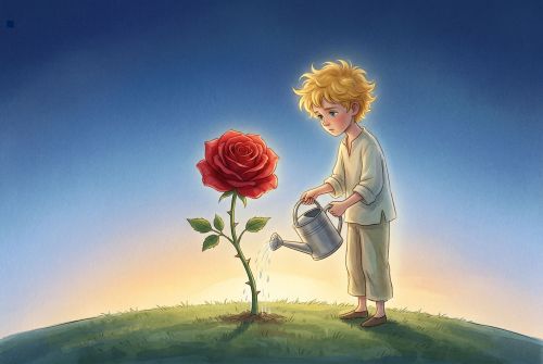 Иллюстрация для "Маленький принц. Глава 8"