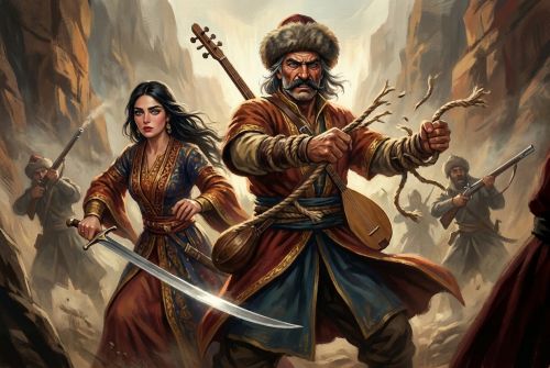 Иллюстрация для "Старость Кёроглу"